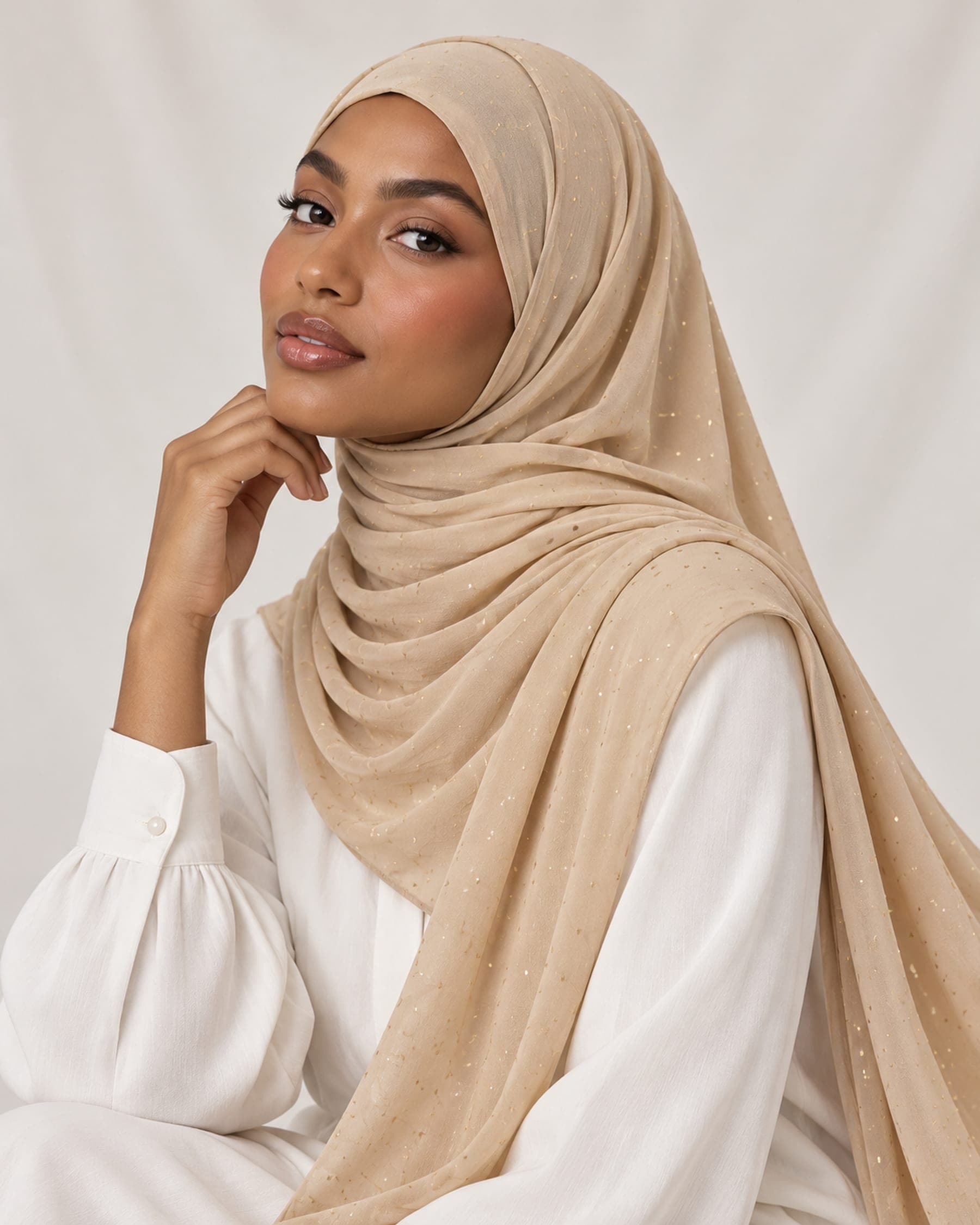 Gold Dot Instant Hijab